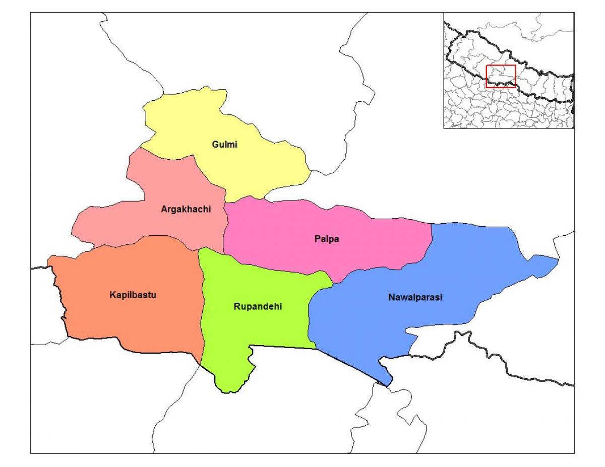 מפה של rupandehi נפאל