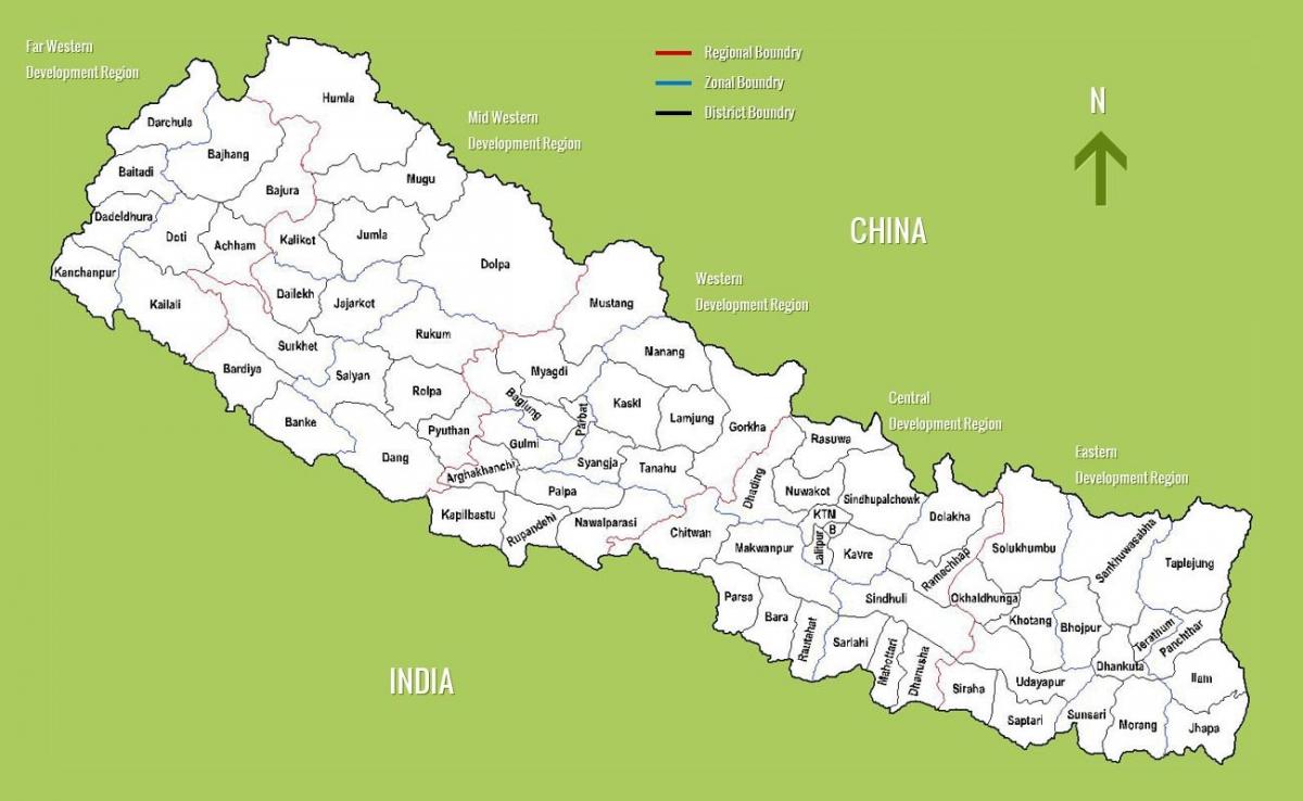 מפה של נפאל