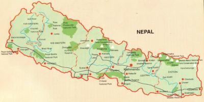 נפאל מפת התיירות חינם