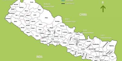 נפאל אטרקציות תיירותיות מפה